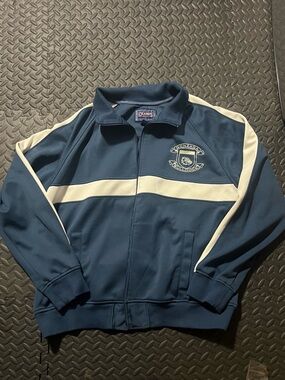 Champs Navy and White Zip-Up Track Jacket